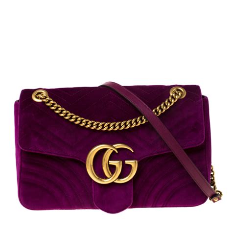 gucci city purple mens bag|small gucci velvet bag.